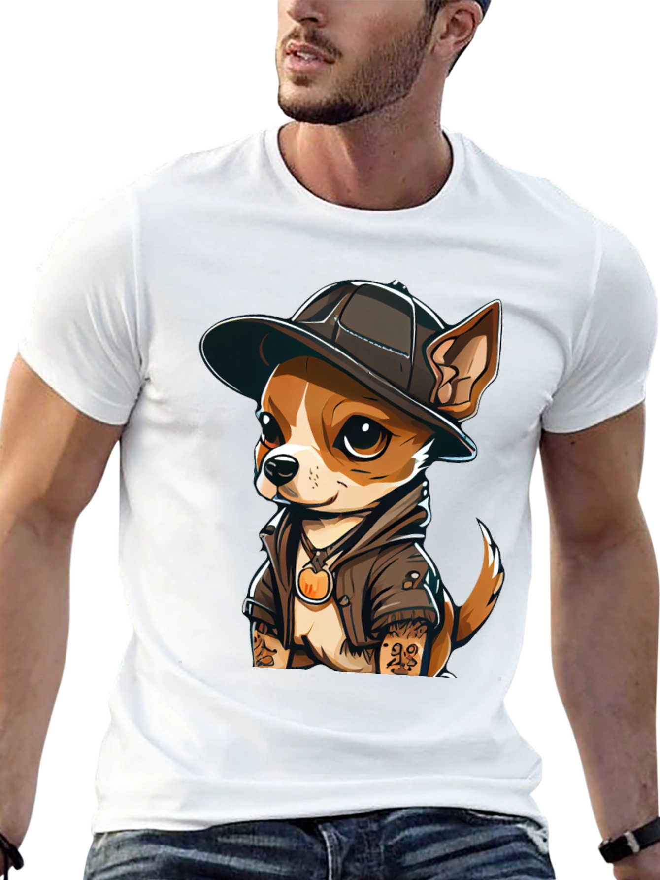 Cool Chihuahua Graphic T-Shirt