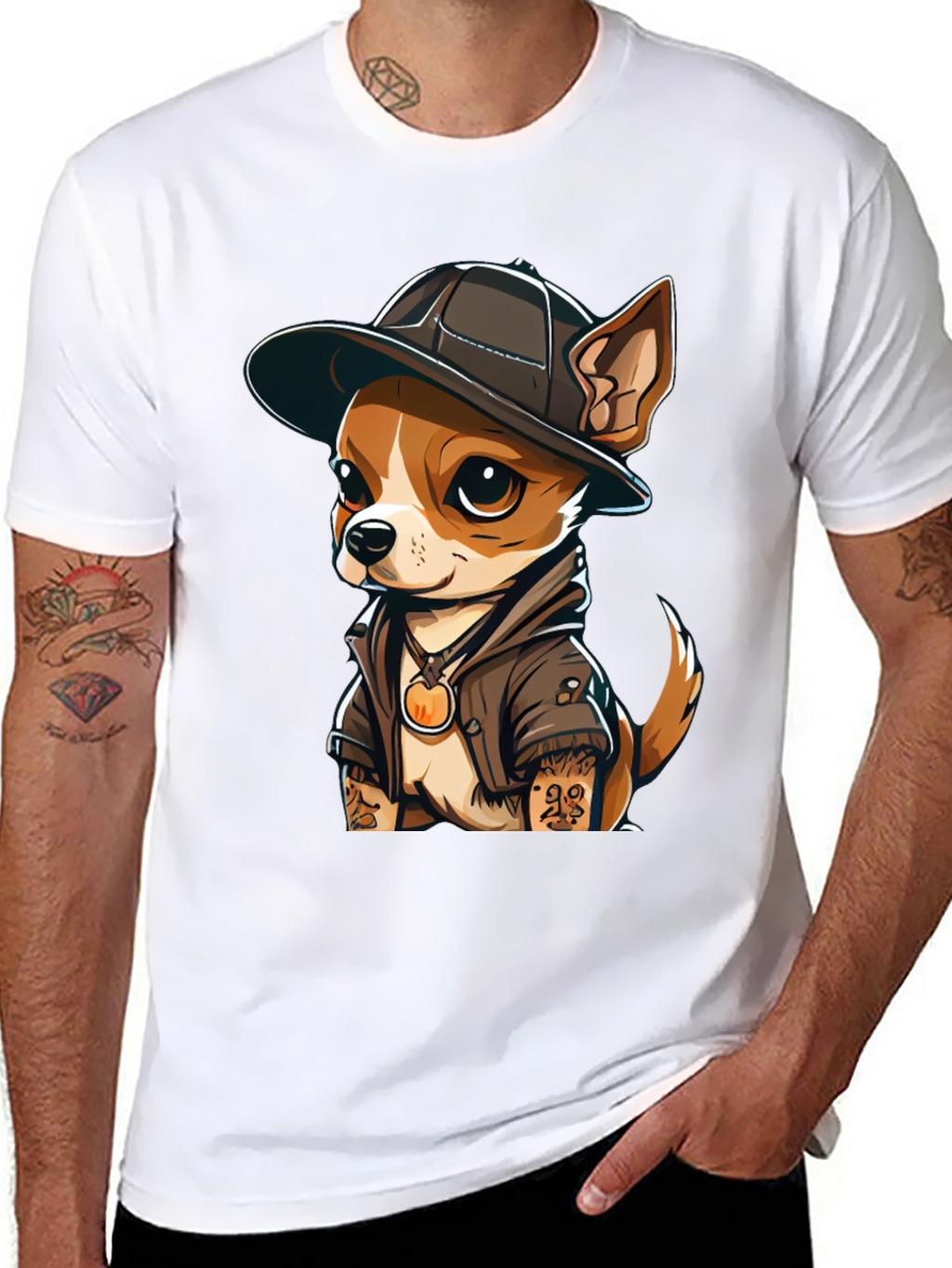 Cool Chihuahua Graphic T-Shirt