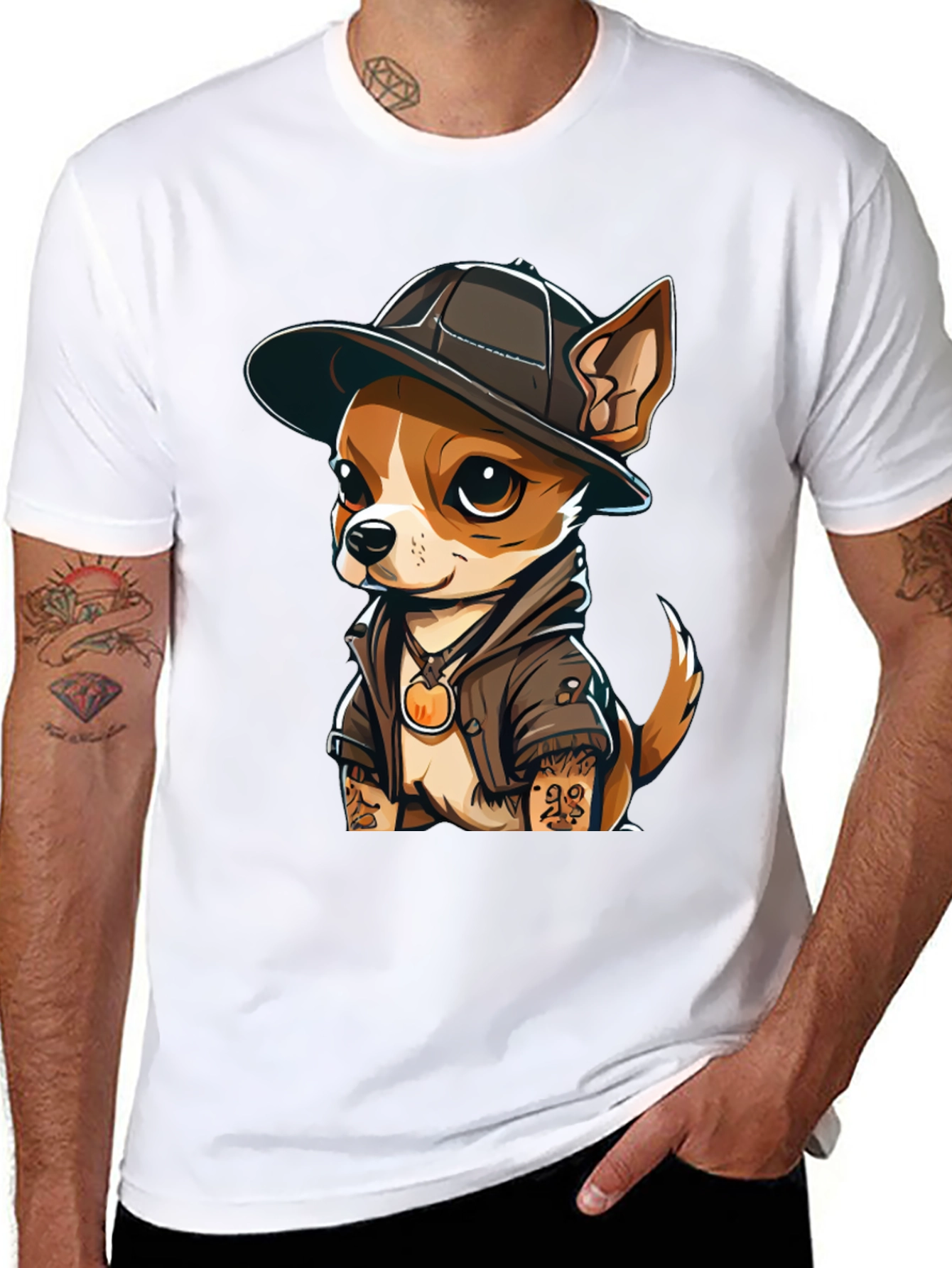 Cool Chihuahua Graphic T-Shirt