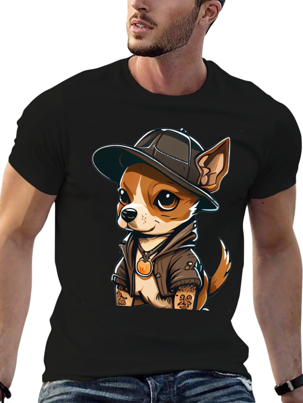 Cool Chihuahua Graphic T-Shirt