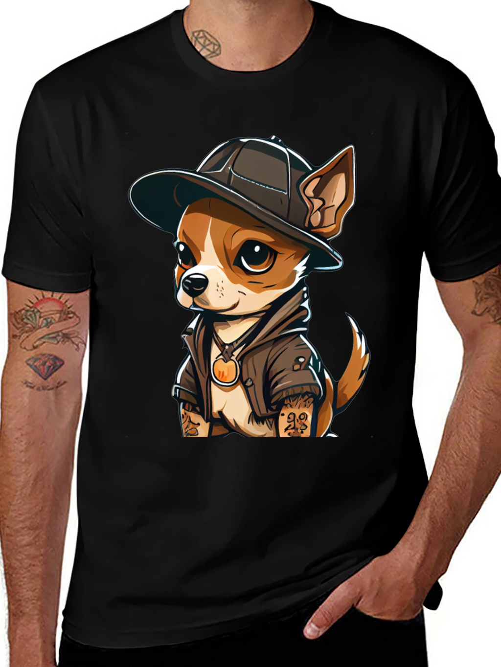 Cool Chihuahua Graphic T-Shirt