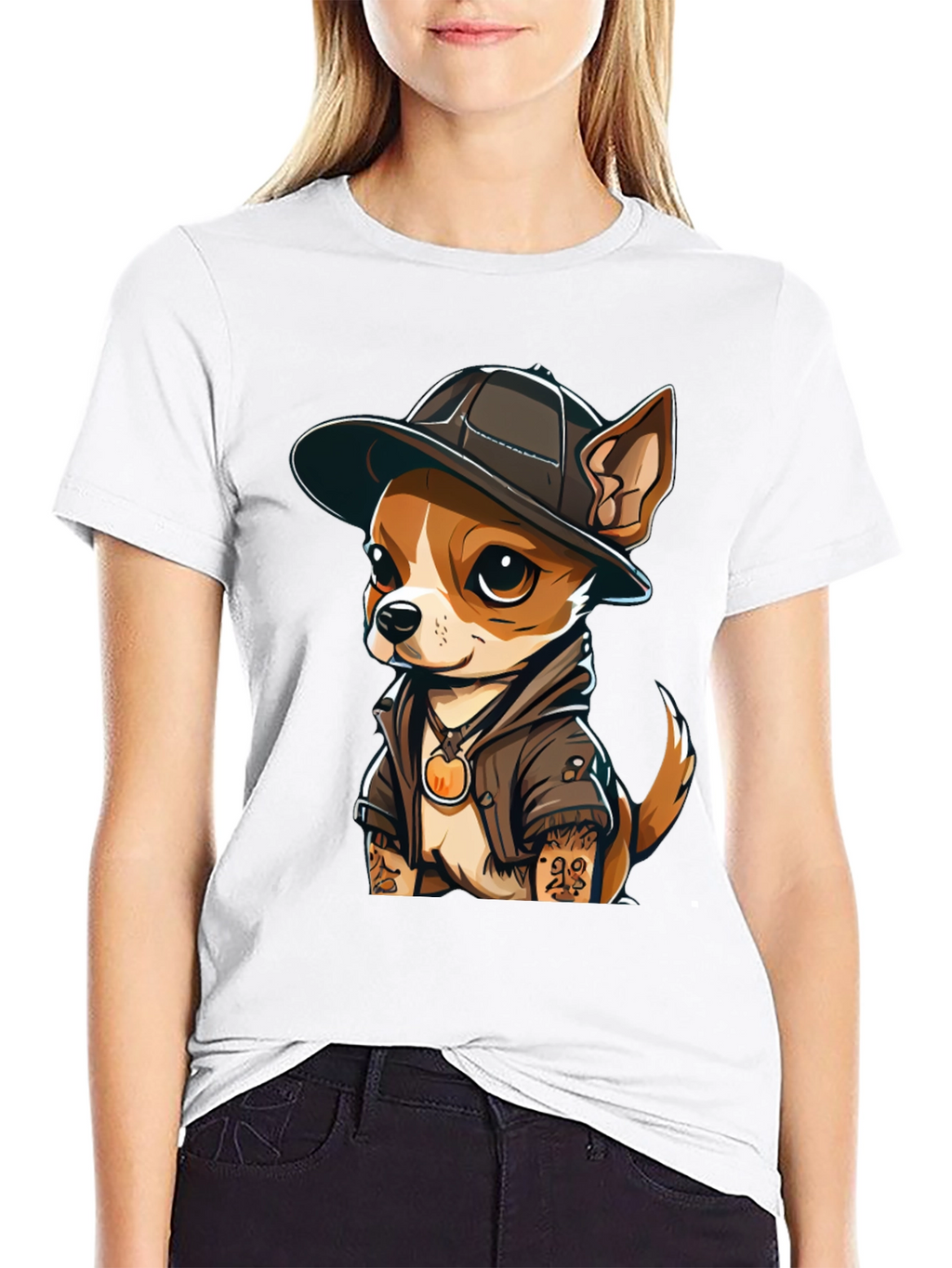 Cool Chihuahua Graphic T-Shirt