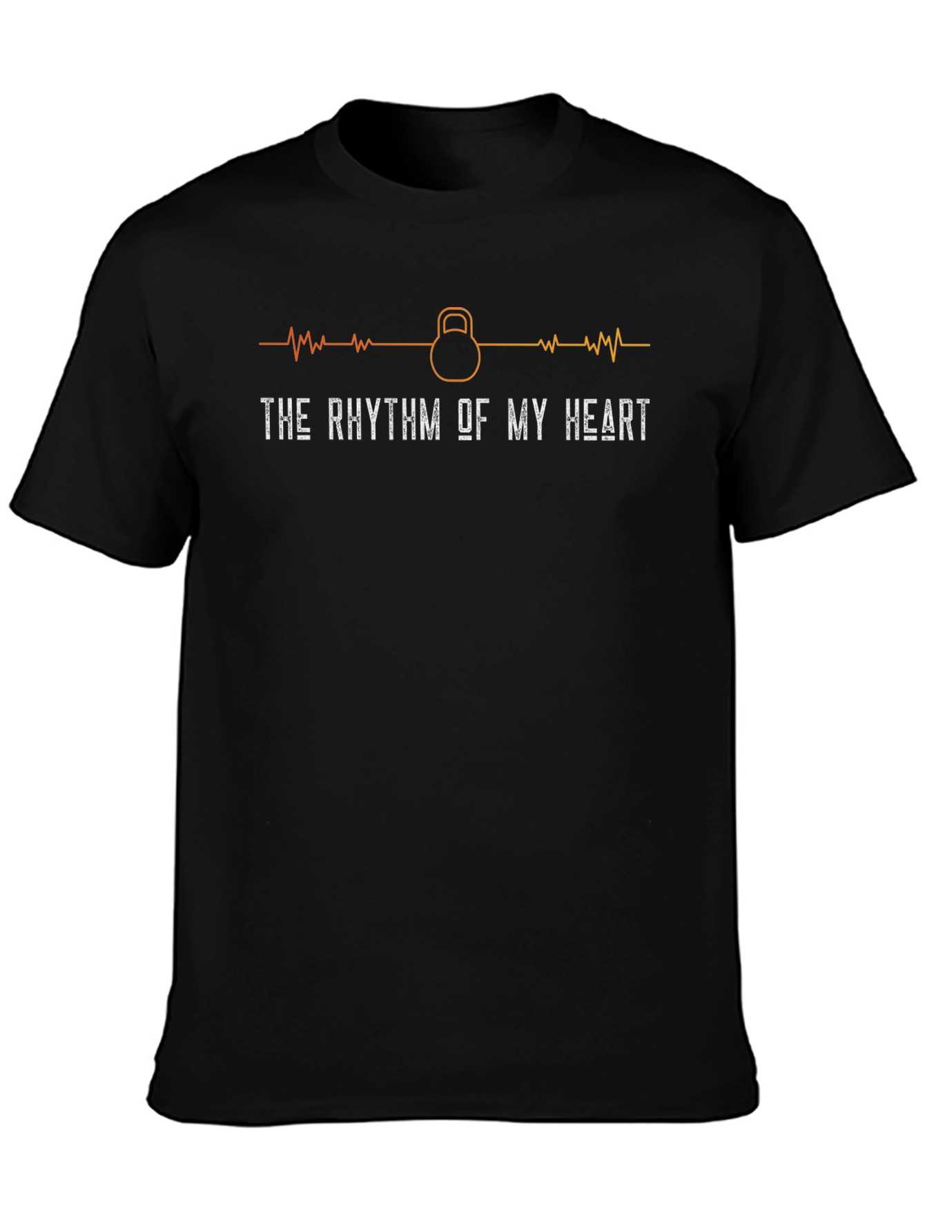 Rhythm of My Heart Kettlebell Graphic T-Shirt