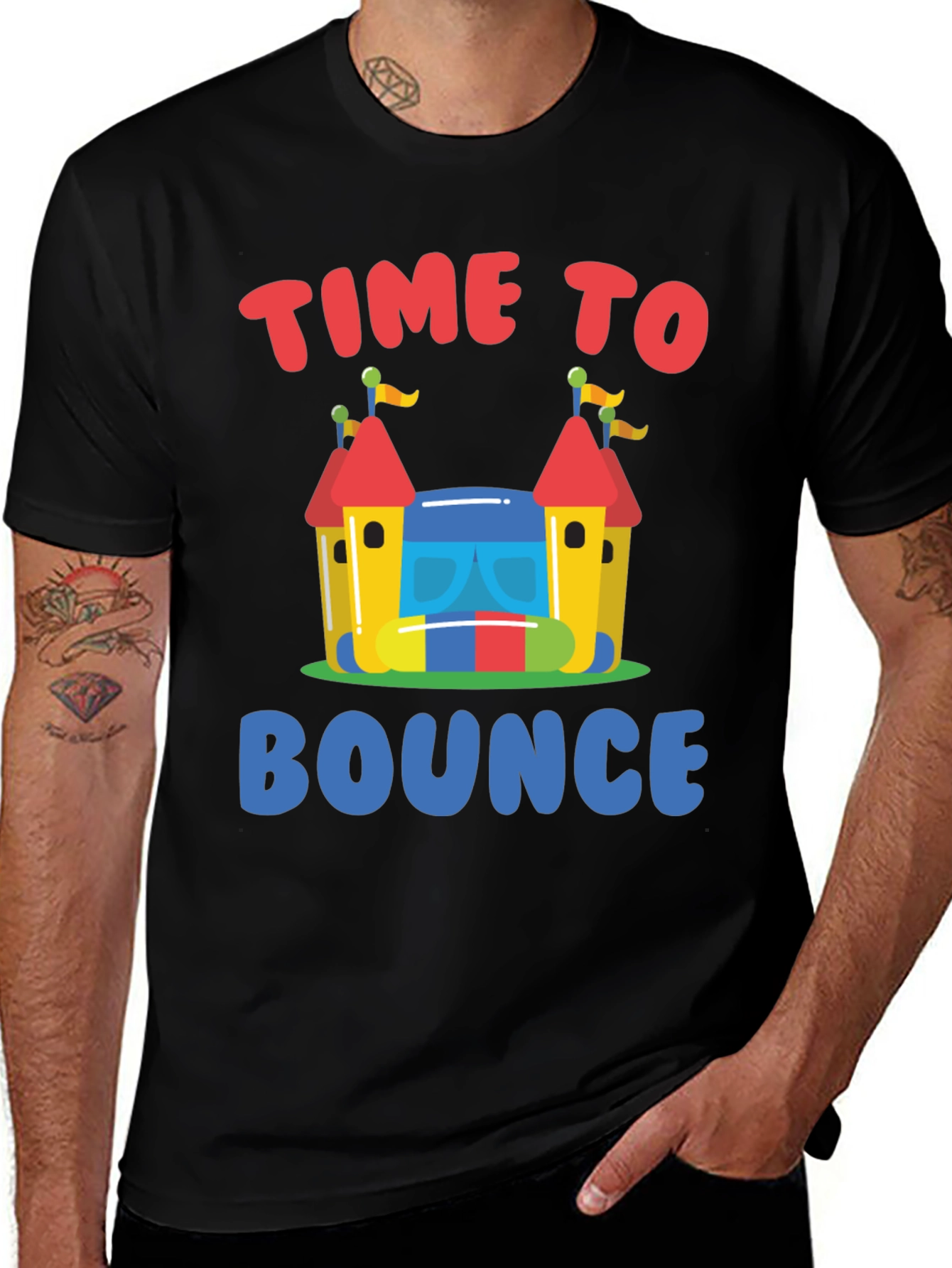 Time to Bounce T-Shirt - Fun Bounce House Design