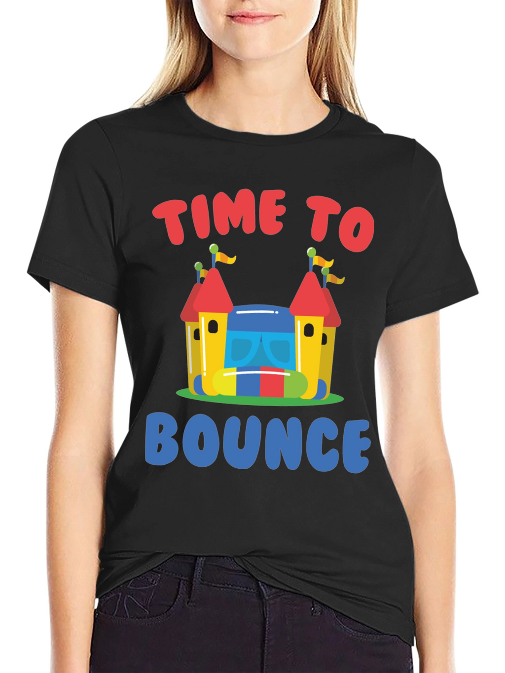 Time to Bounce T-Shirt - Fun Bounce House Design