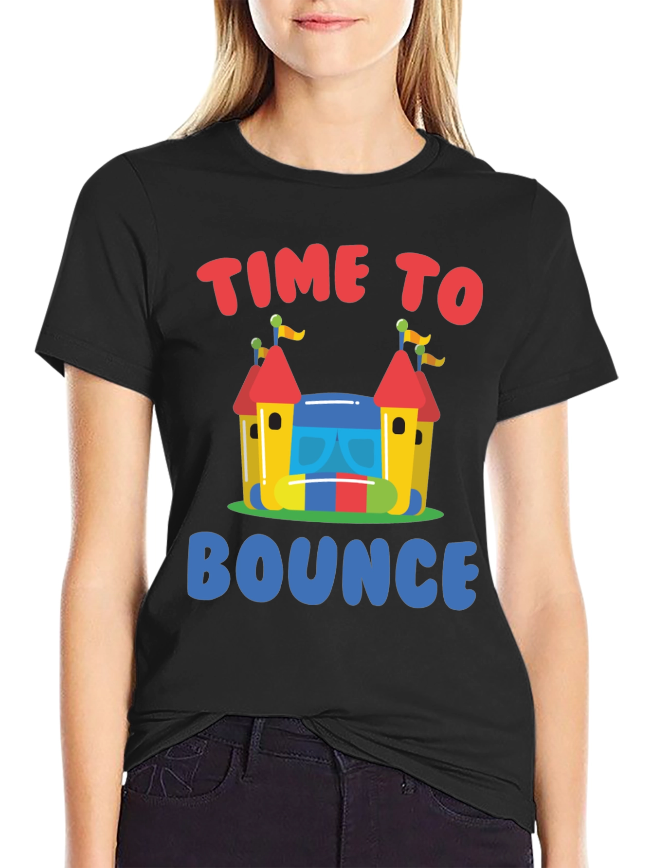 Time to Bounce T-Shirt - Fun Bounce House Design