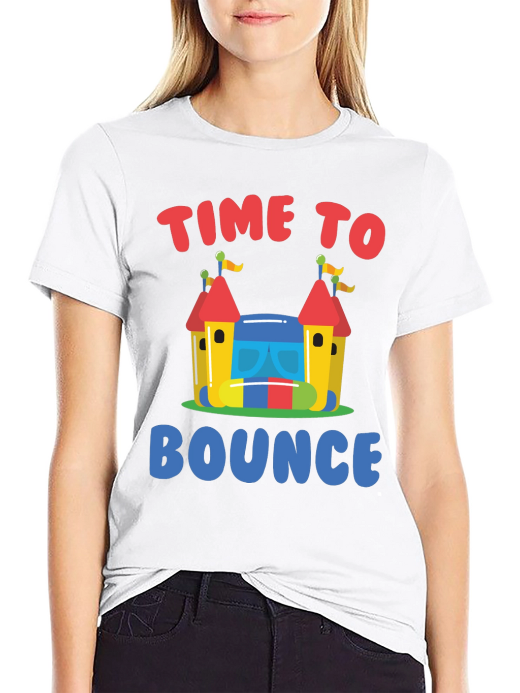 Time to Bounce T-Shirt - Fun Bounce House Design