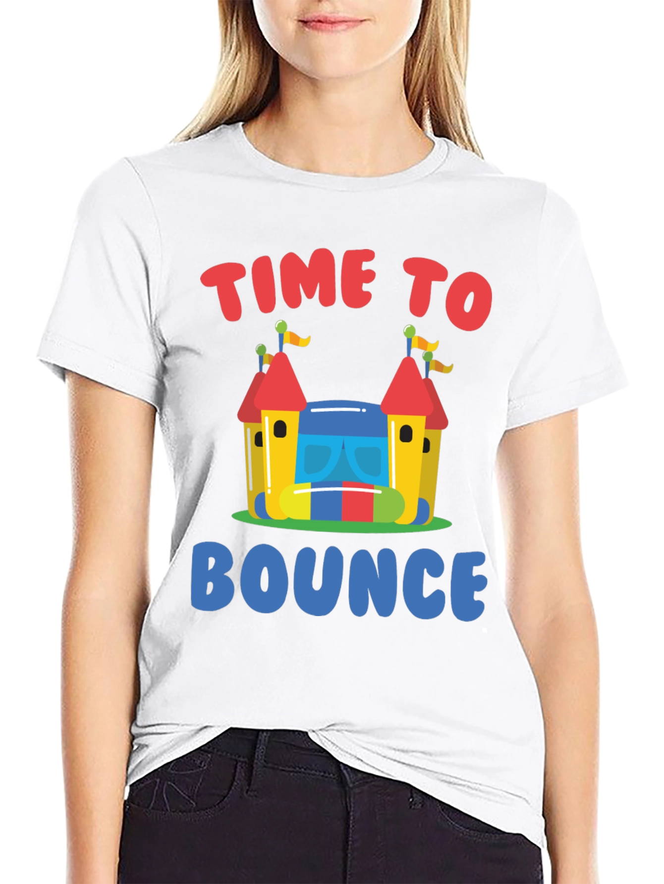 Time to Bounce T-Shirt - Fun Bounce House Design