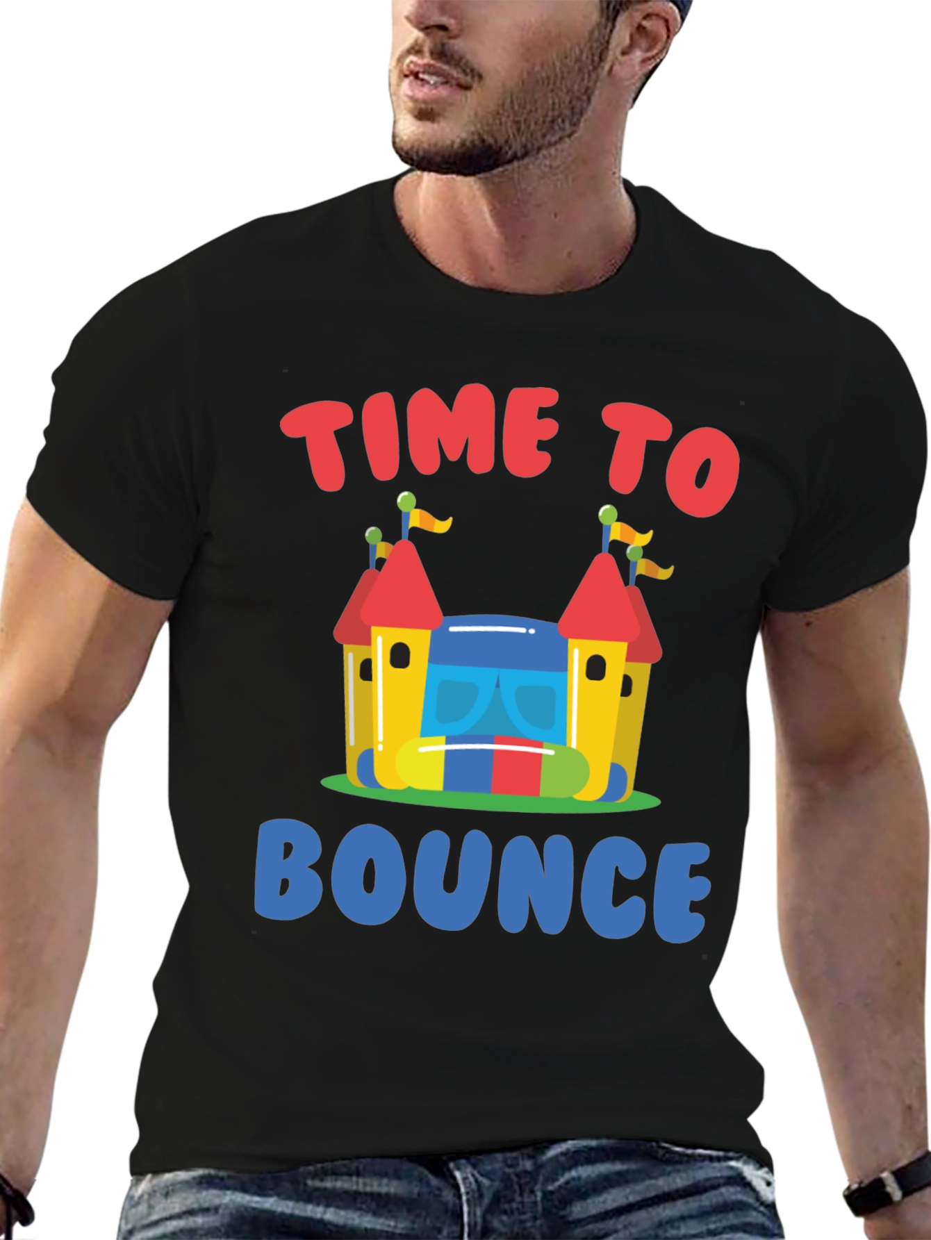 Time to Bounce T-Shirt - Fun Bounce House Design