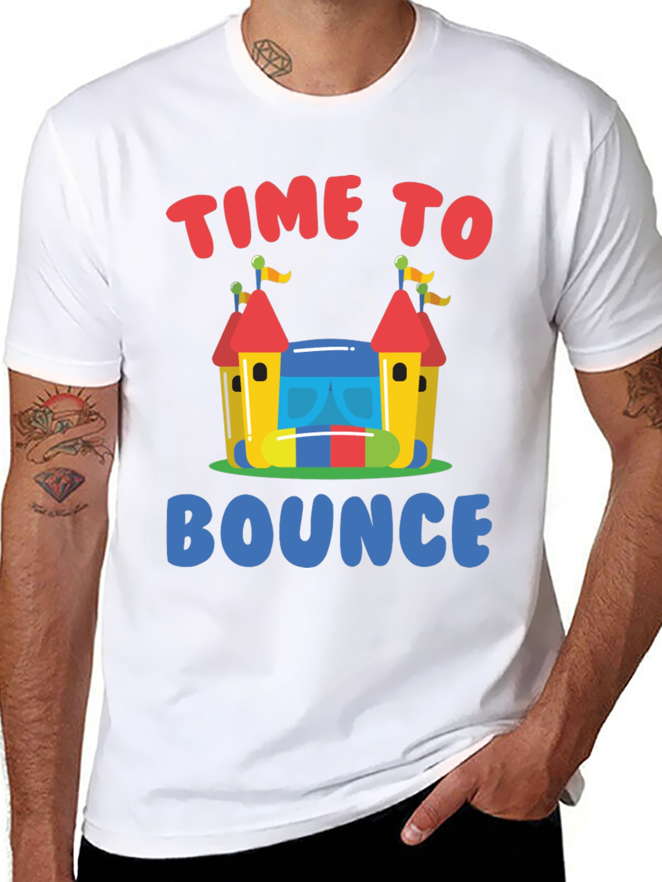 Time to Bounce T-Shirt - Fun Bounce House Design