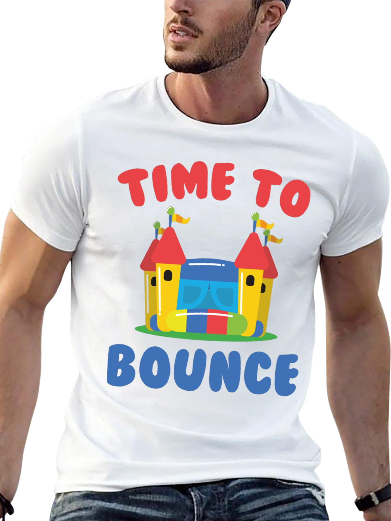 Time to Bounce T-Shirt - Fun Bounce House Design