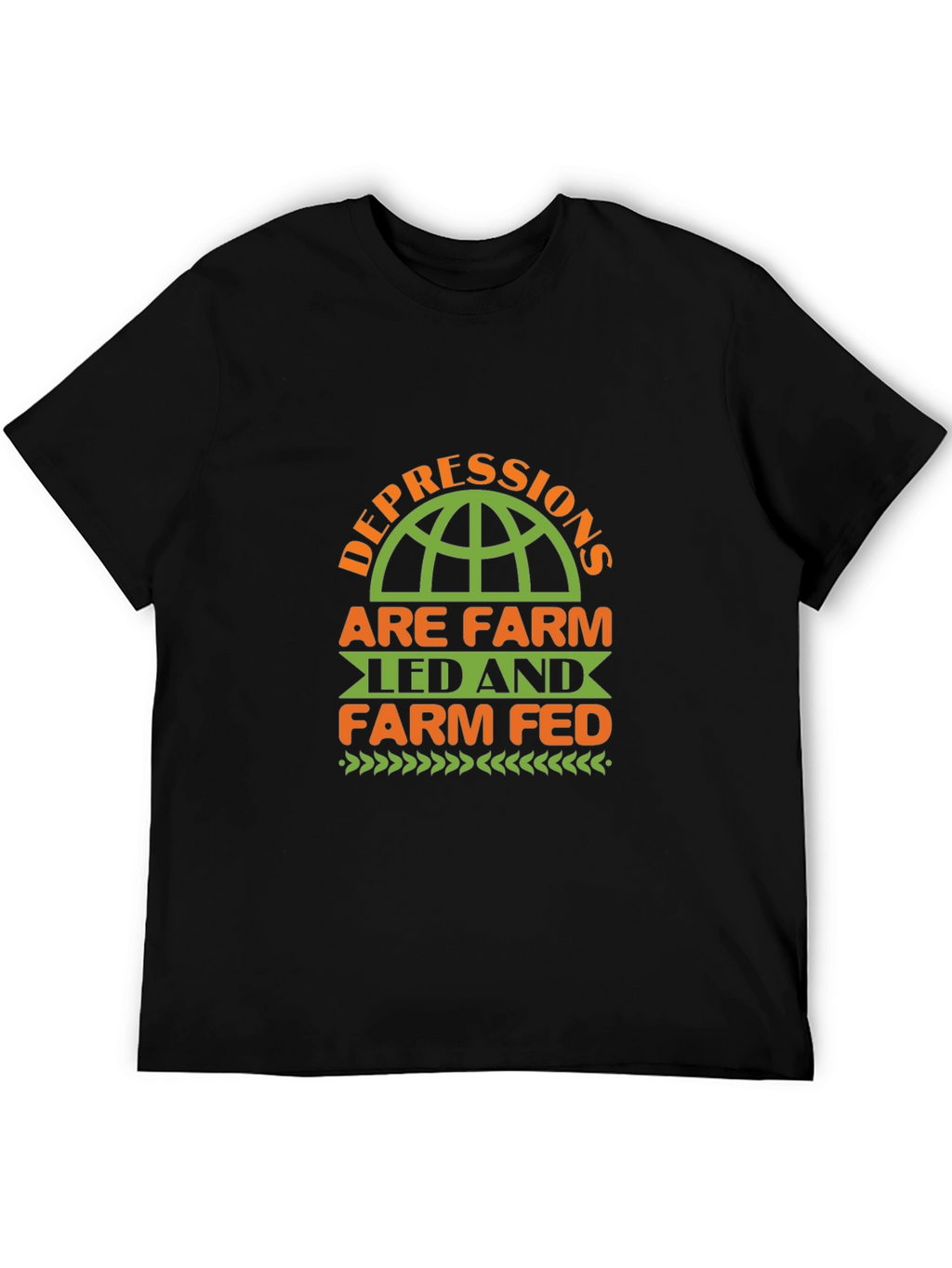 Farm Led & Fed Black T-Shirt
