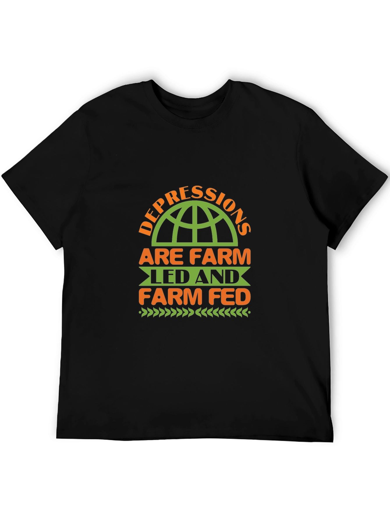 Farm Led & Fed Black T-Shirt