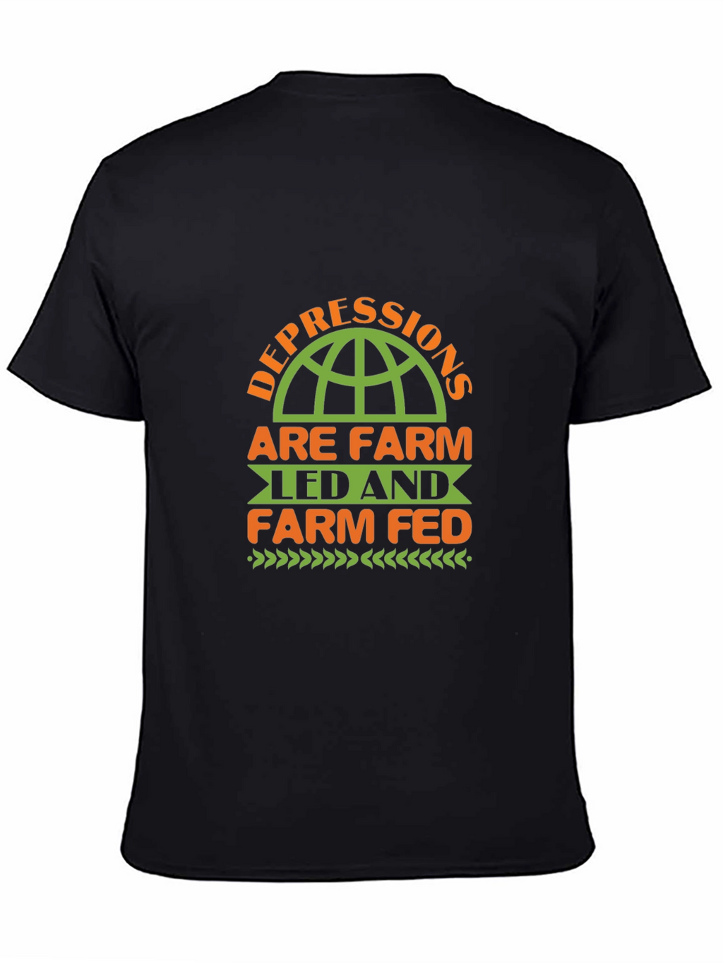 Farm Led & Fed Black T-Shirt