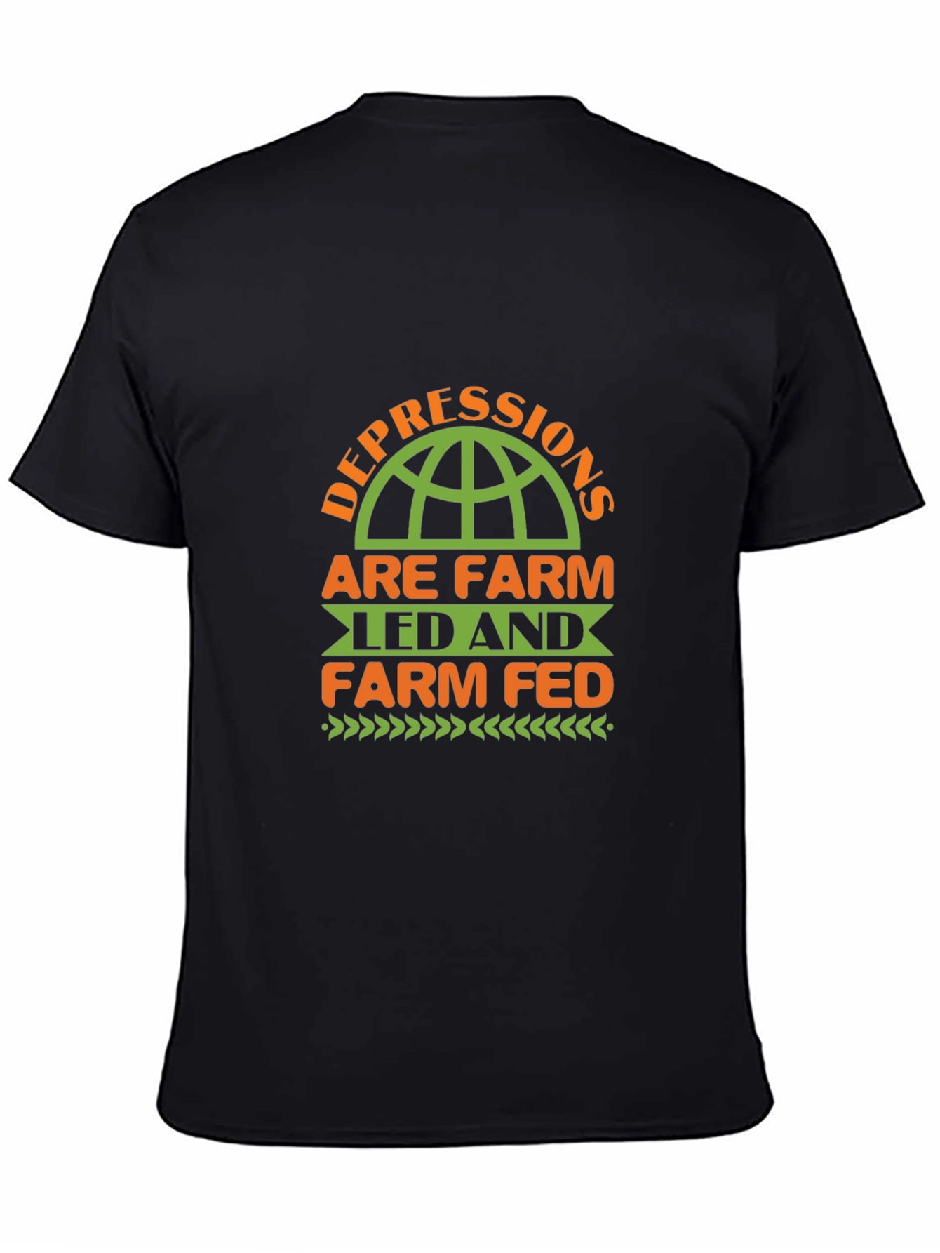 Farm Led & Fed Black T-Shirt