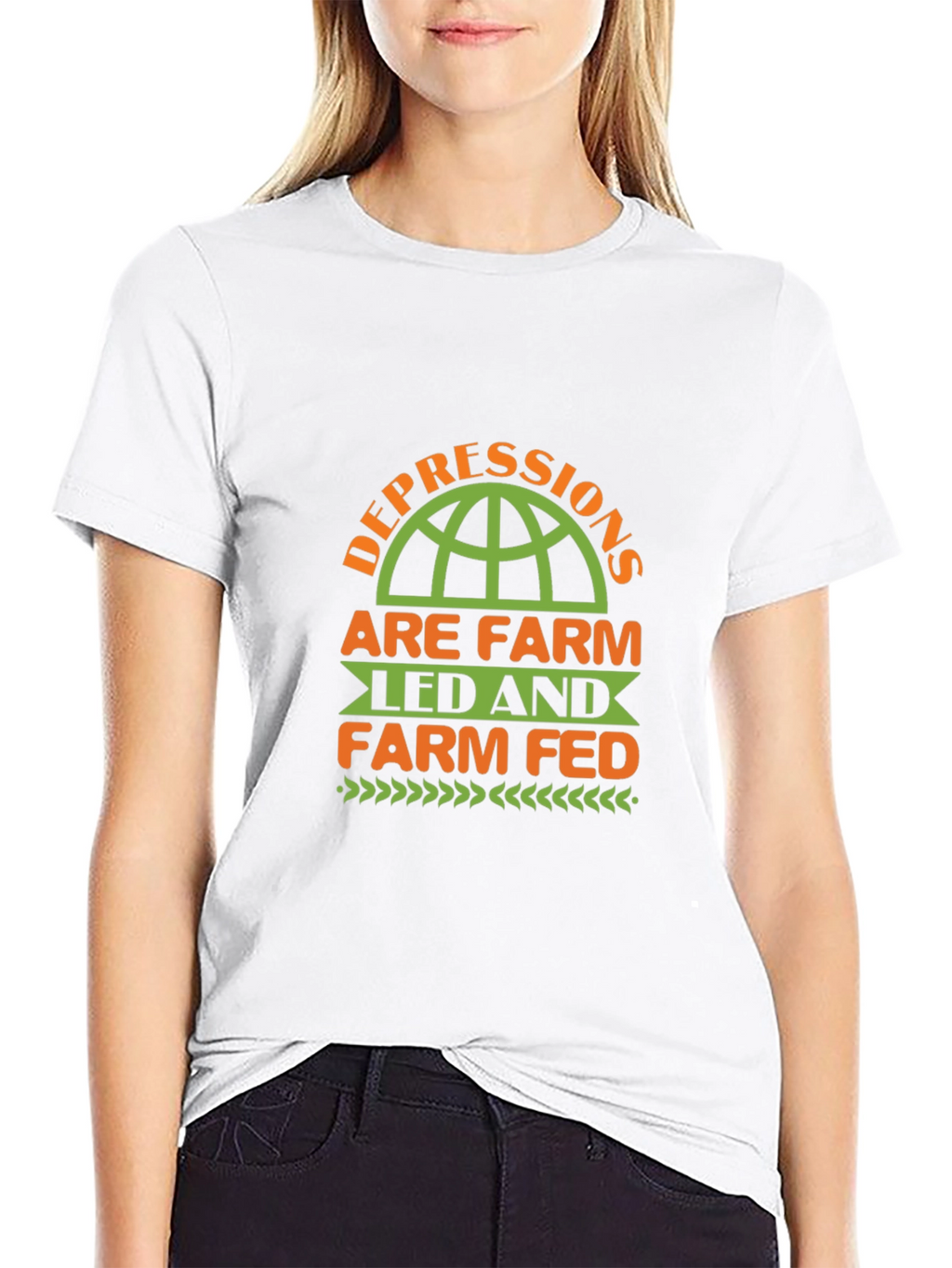 Farm Led & Fed Black T-Shirt