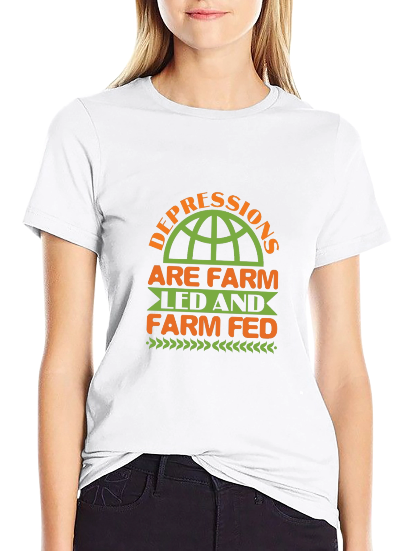 Farm Led & Fed Black T-Shirt