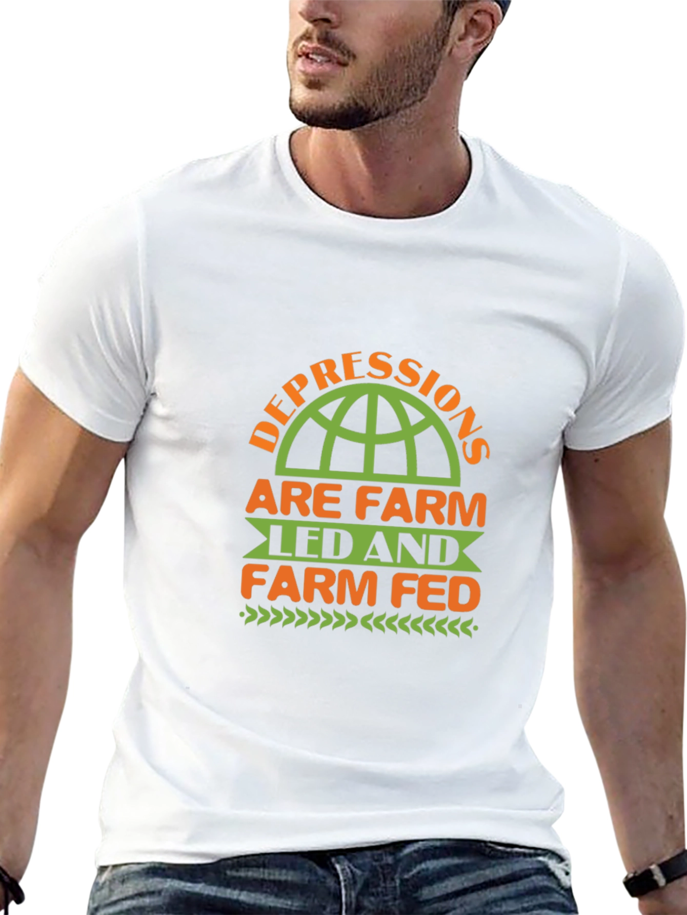 Farm Led & Fed Black T-Shirt