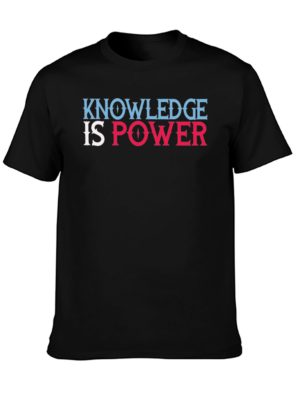Knowledge is Power Graphic T-Shirt - Black