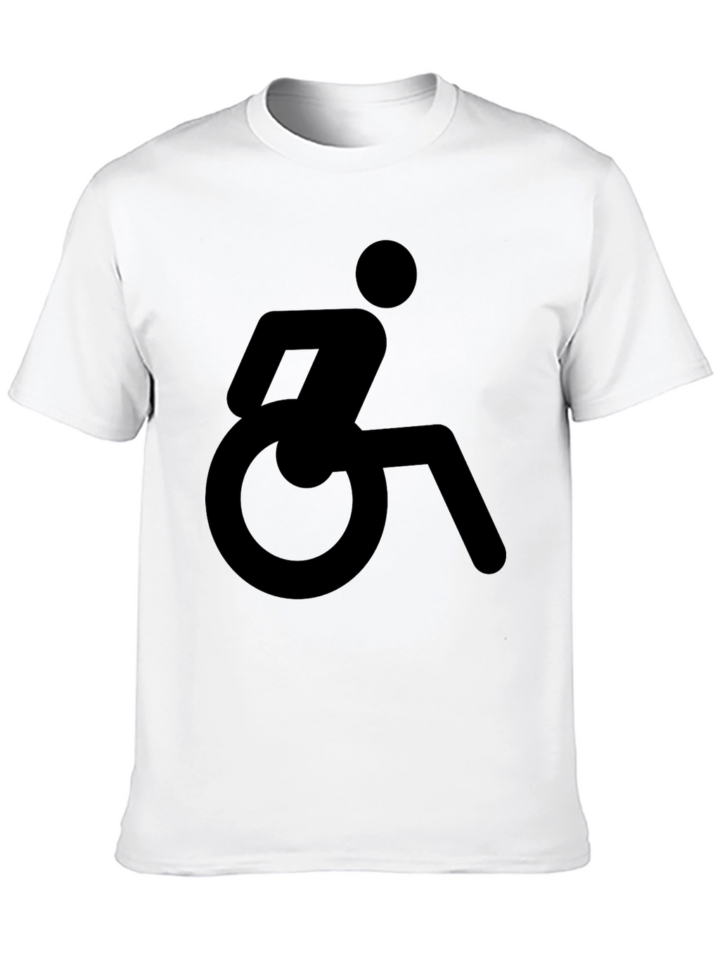 Wheelchair Symbol Graphic T-Shirt - Unisex Black Tee
