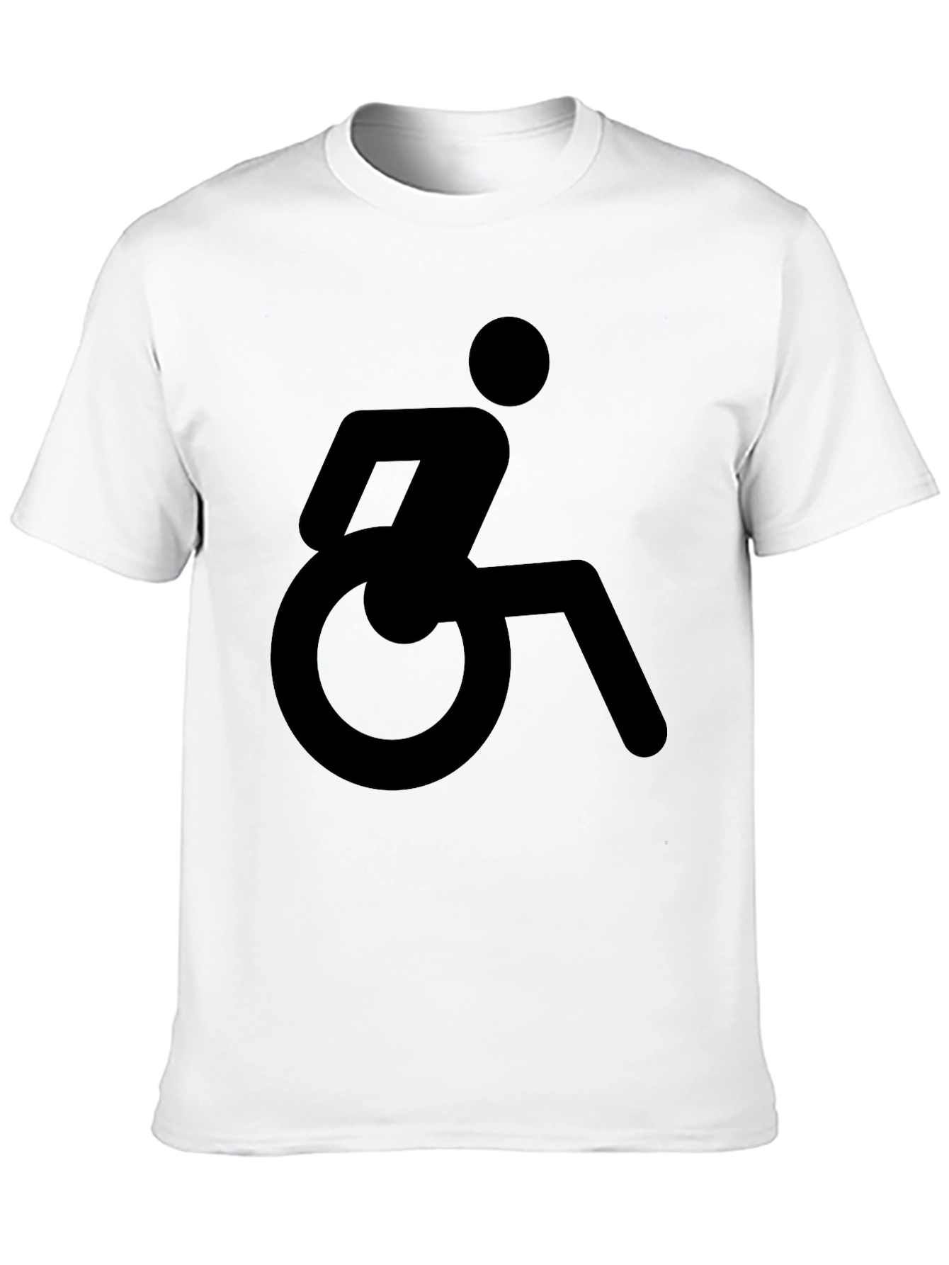 Wheelchair Symbol Graphic T-Shirt - Unisex Black Tee