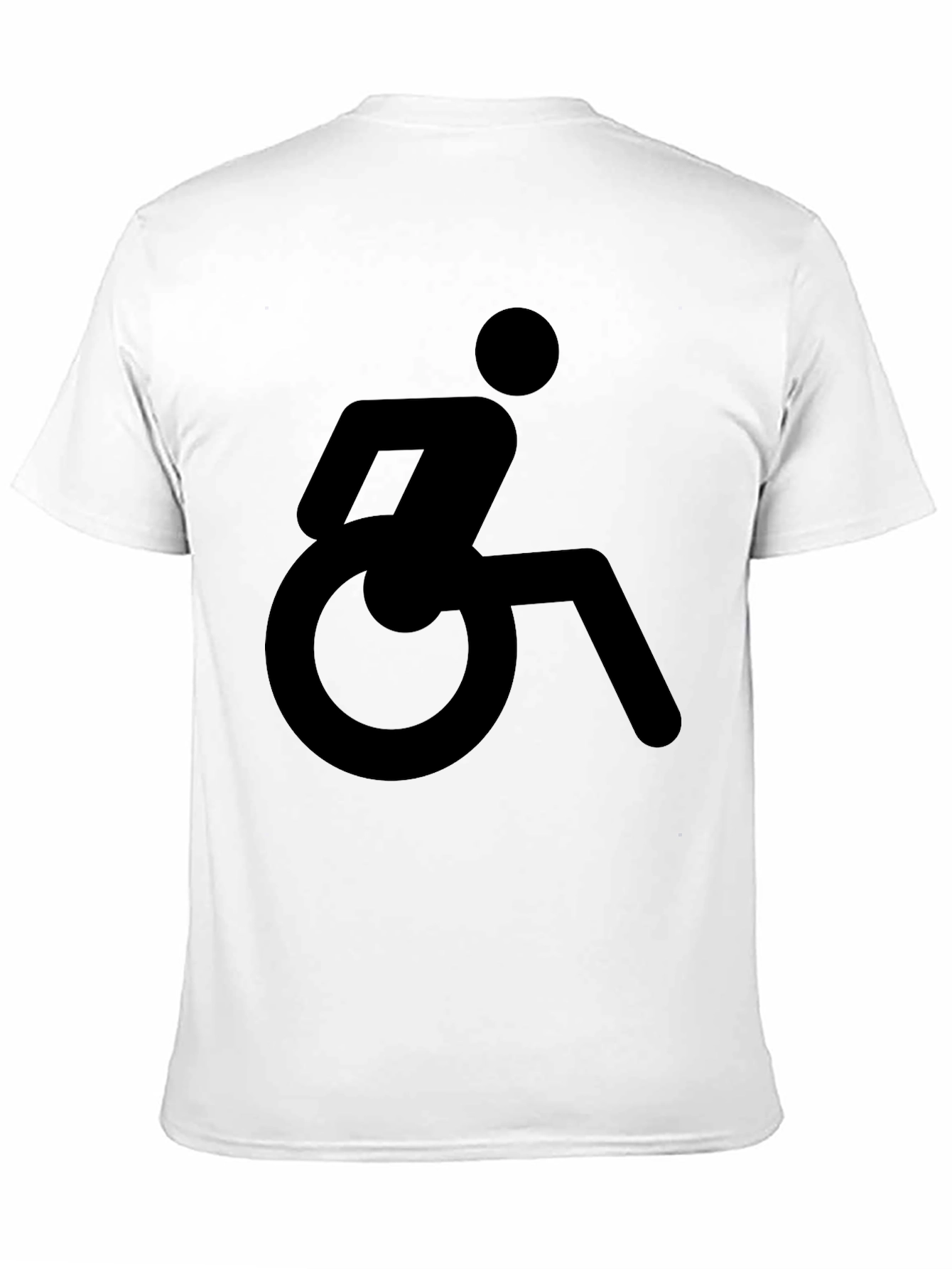 Wheelchair Symbol Graphic T-Shirt - Unisex Black Tee