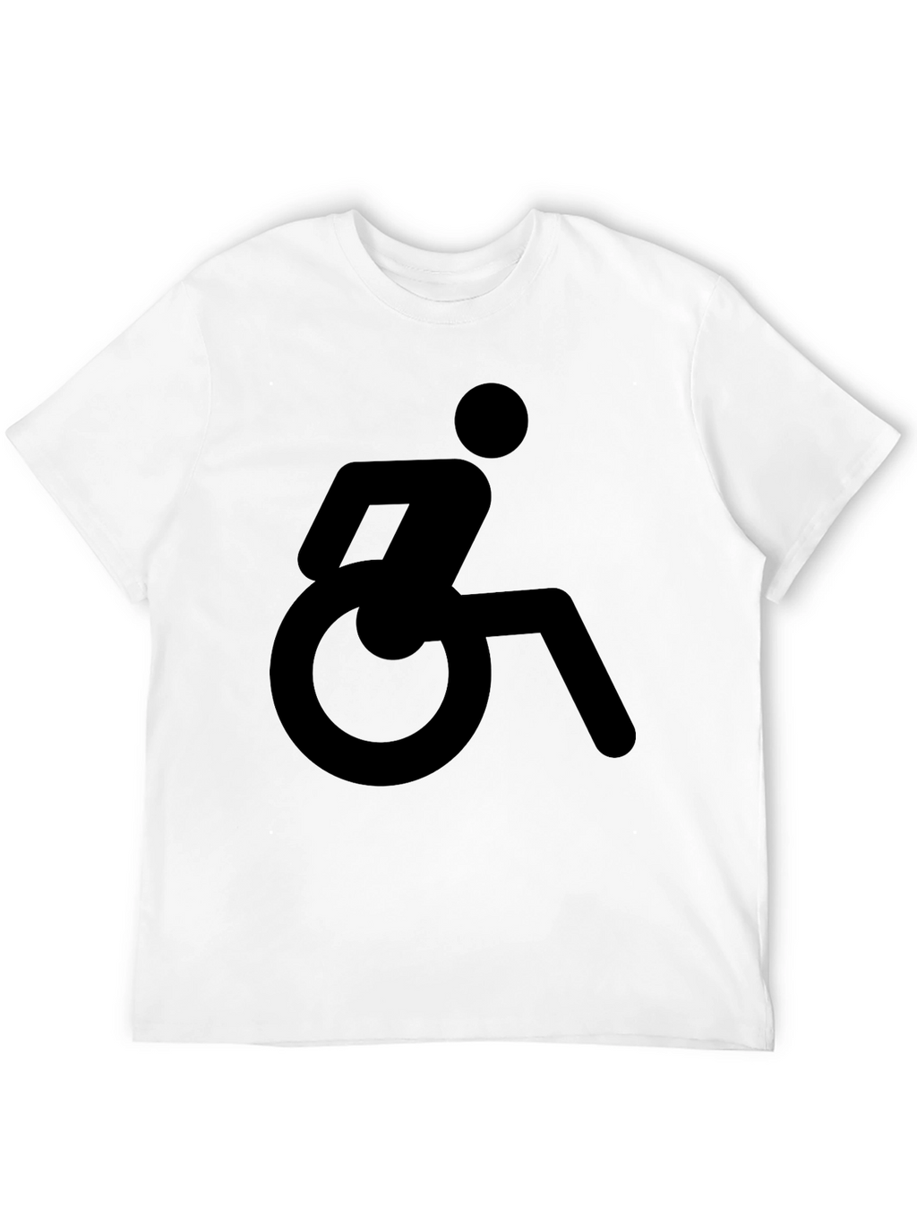 Wheelchair Symbol Graphic T-Shirt - Unisex Black Tee