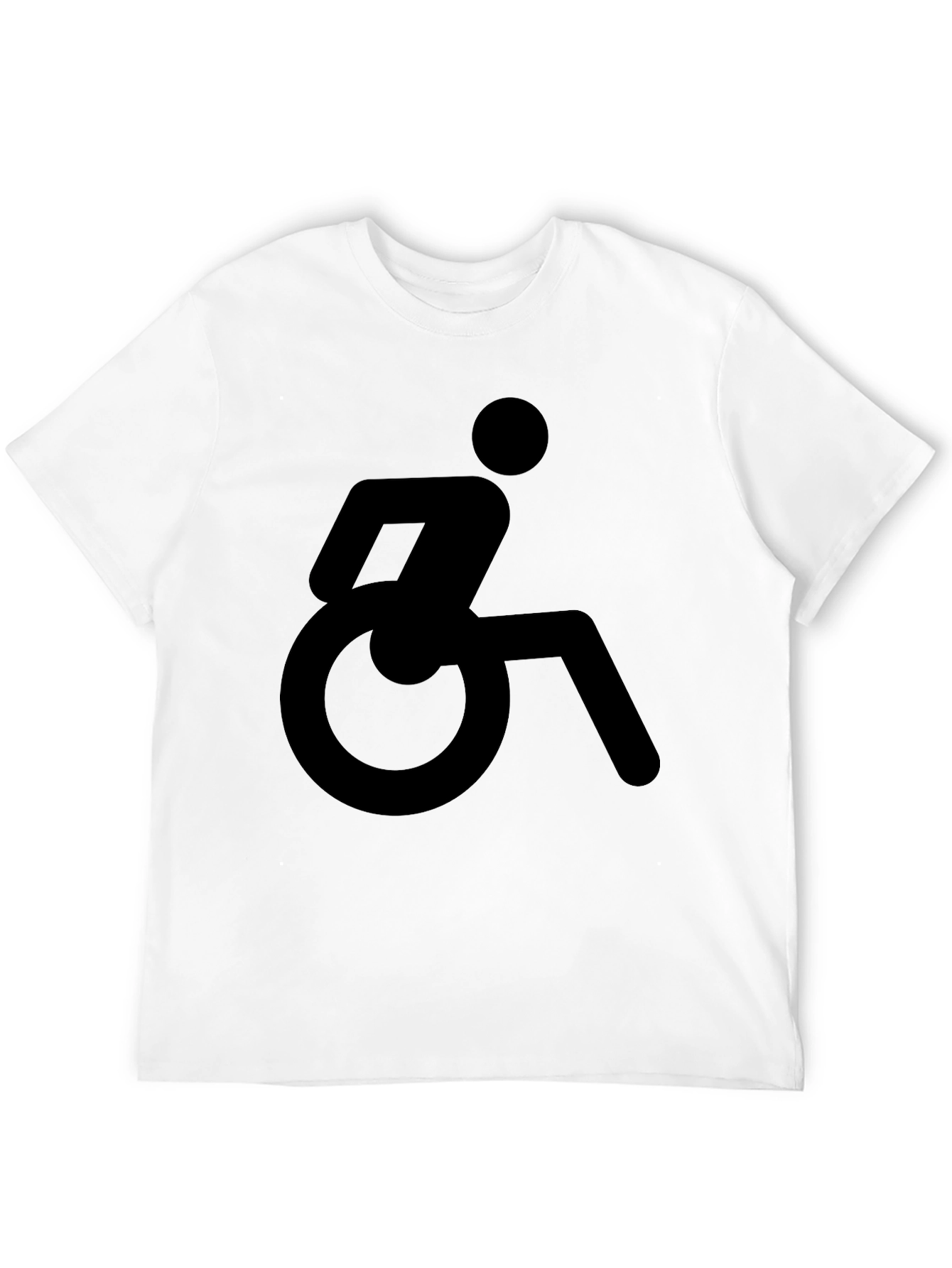 Wheelchair Symbol Graphic T-Shirt - Unisex Black Tee