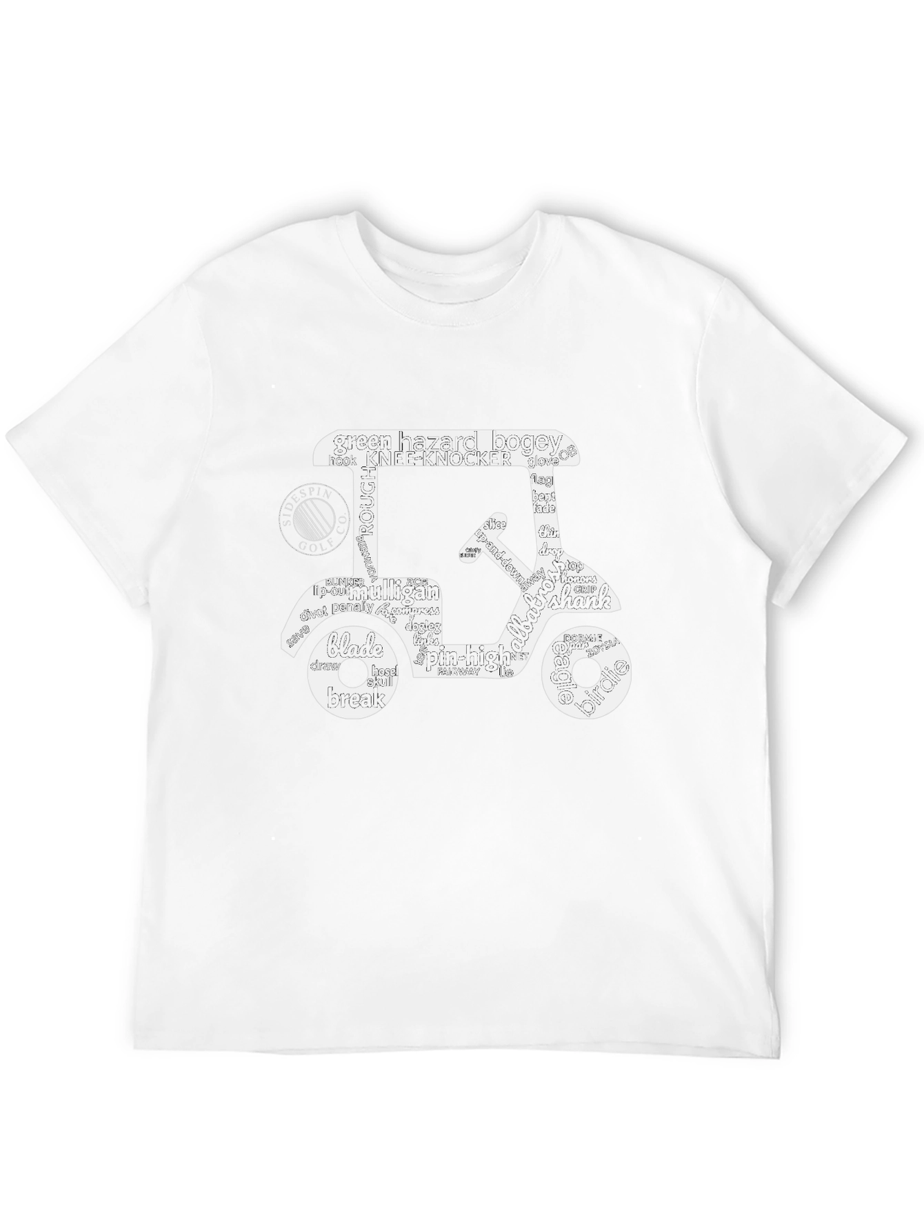 Golf Cart Word Art T-Shirt