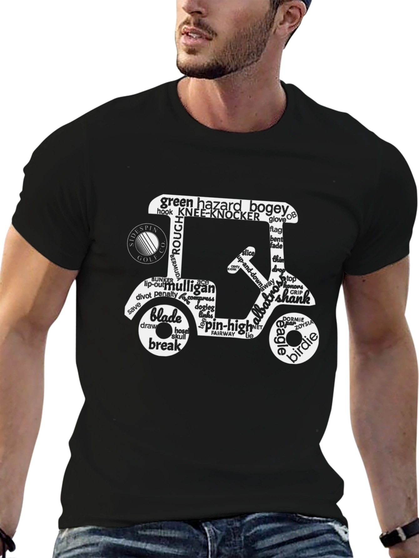 Golf Cart Word Art T-Shirt