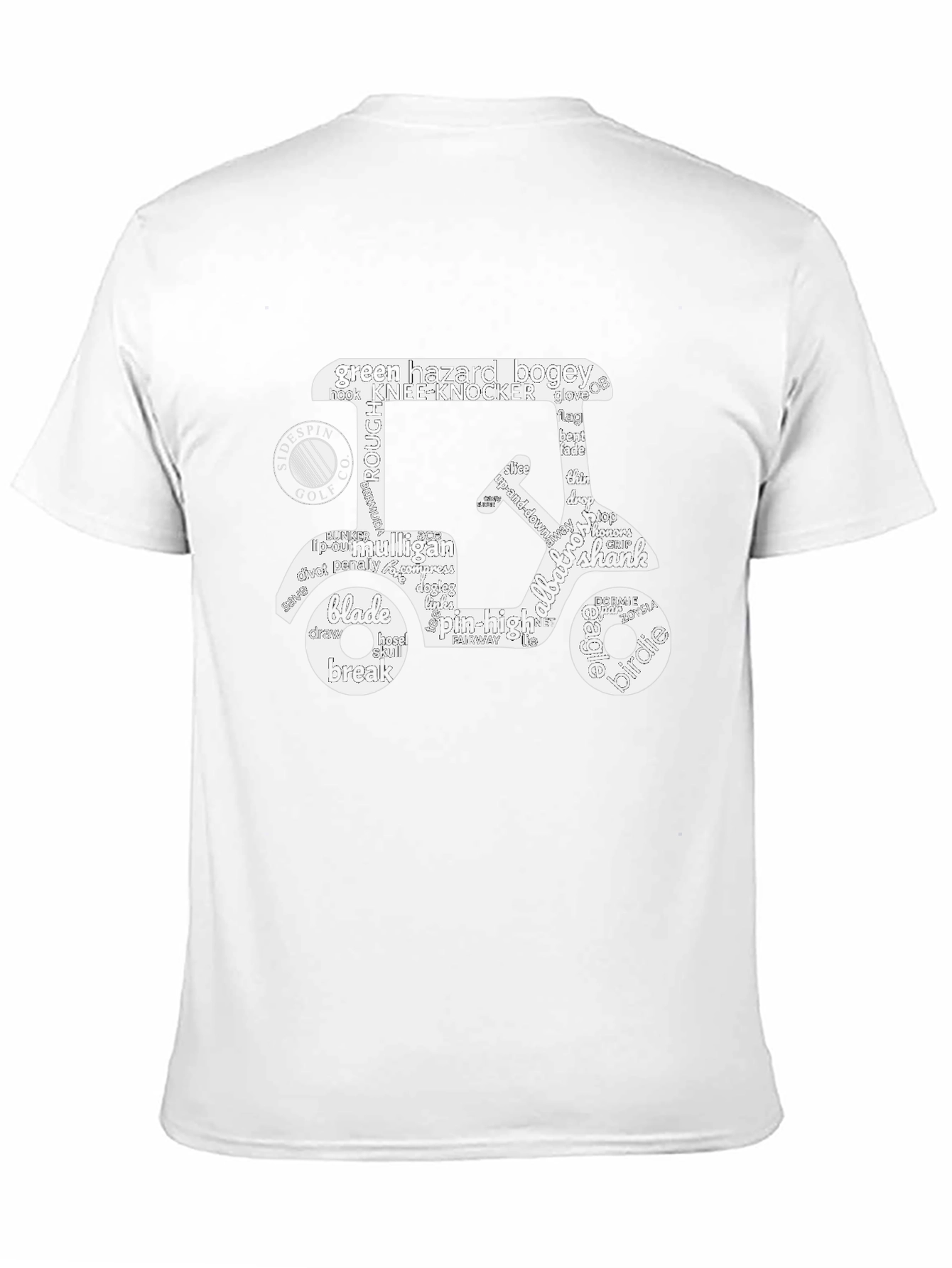 Golf Cart Word Art T-Shirt