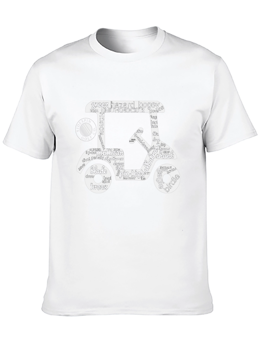Golf Cart Word Art T-Shirt