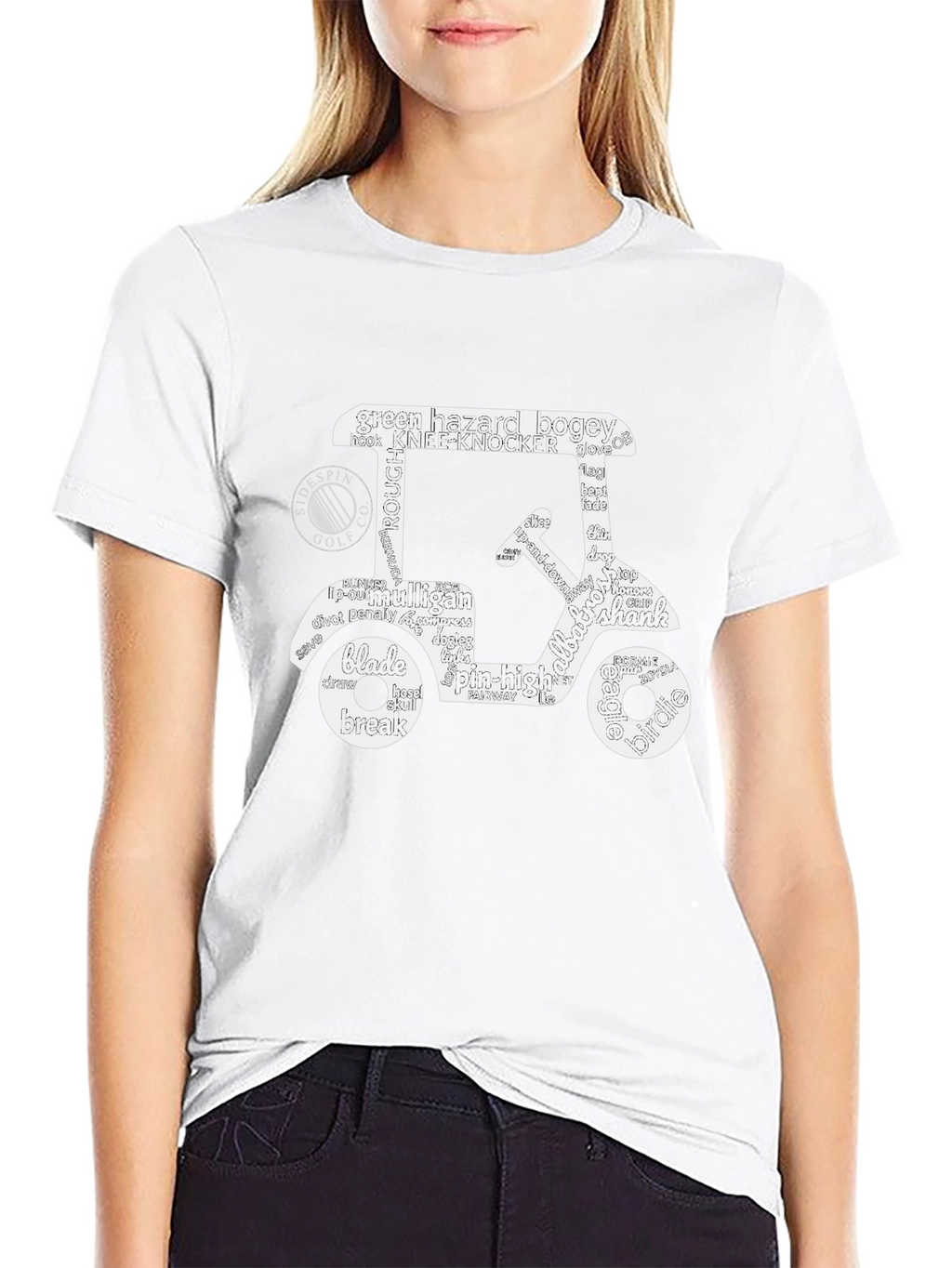 Golf Cart Word Art T-Shirt