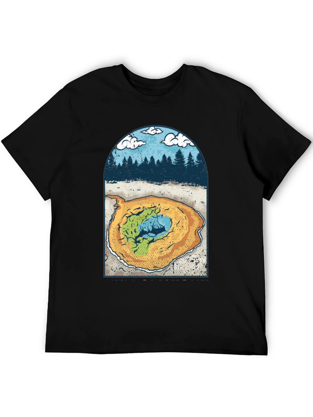 Grand Prismatic Spring Graphic Tee - Black