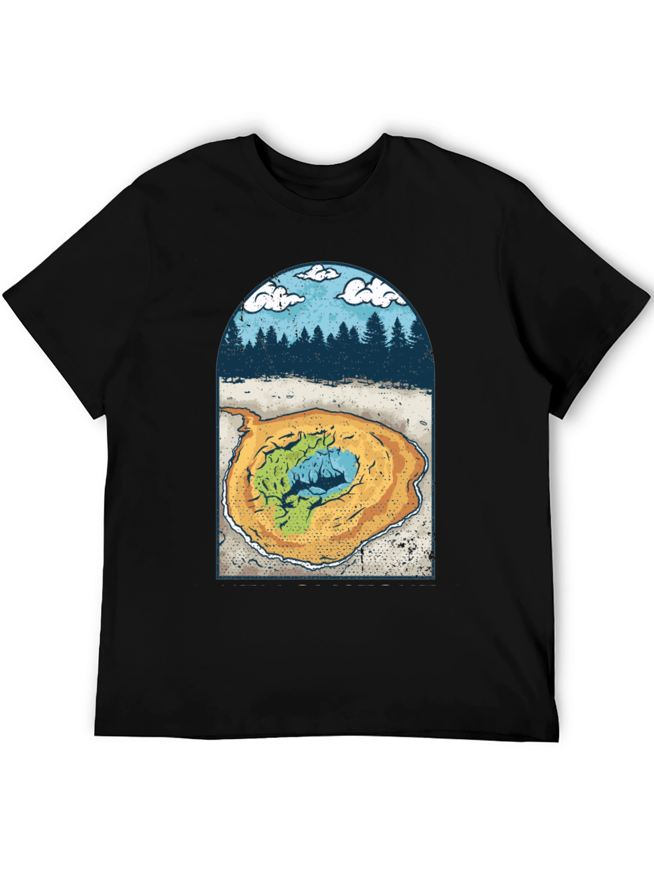 Grand Prismatic Spring Graphic Tee - Black