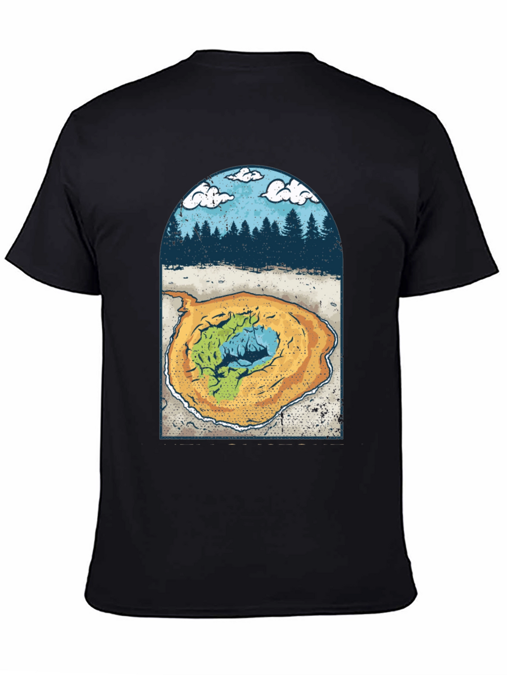 Grand Prismatic Spring Graphic Tee - Black