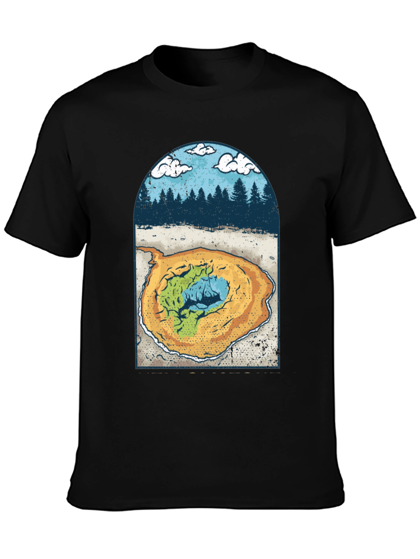 Grand Prismatic Spring Graphic Tee - Black
