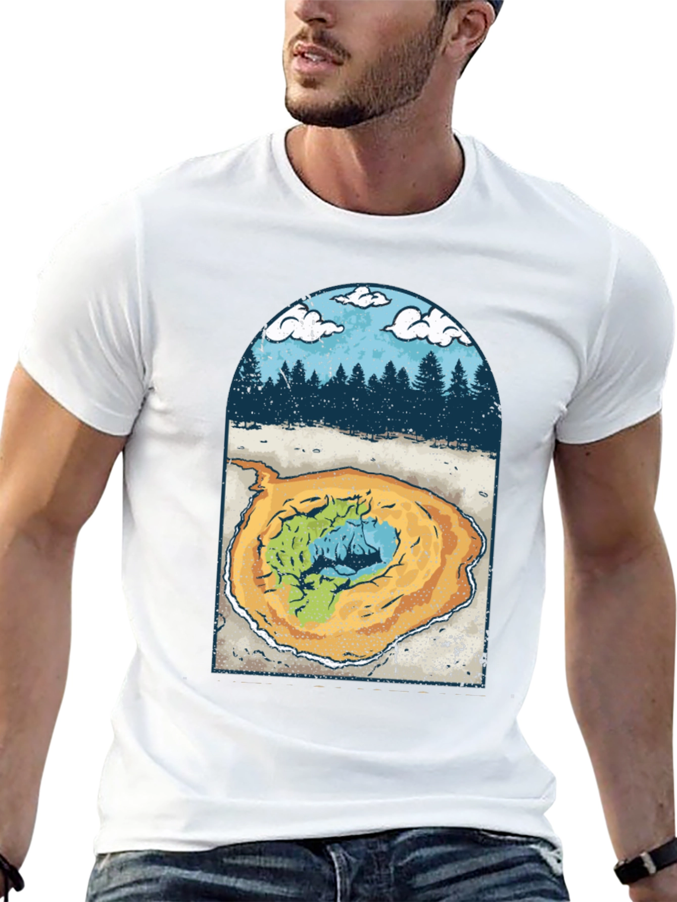 Grand Prismatic Spring Graphic Tee - Black