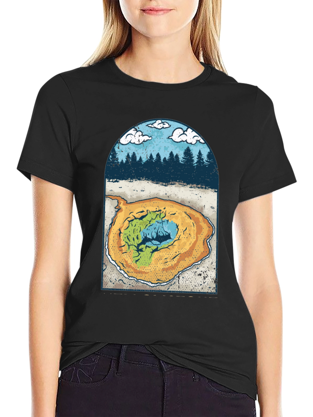 Grand Prismatic Spring Graphic Tee - Black