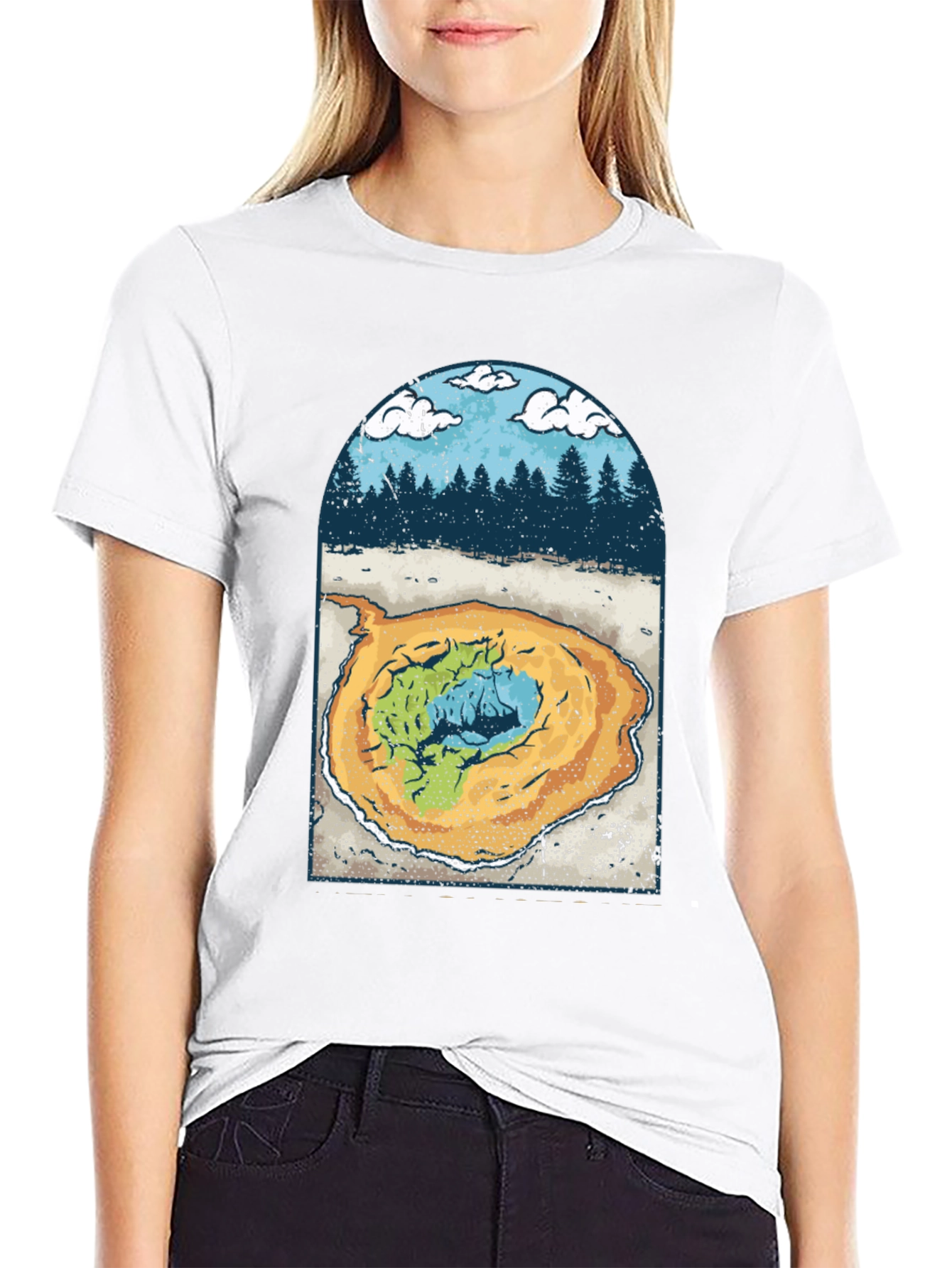 Grand Prismatic Spring Graphic Tee - Black