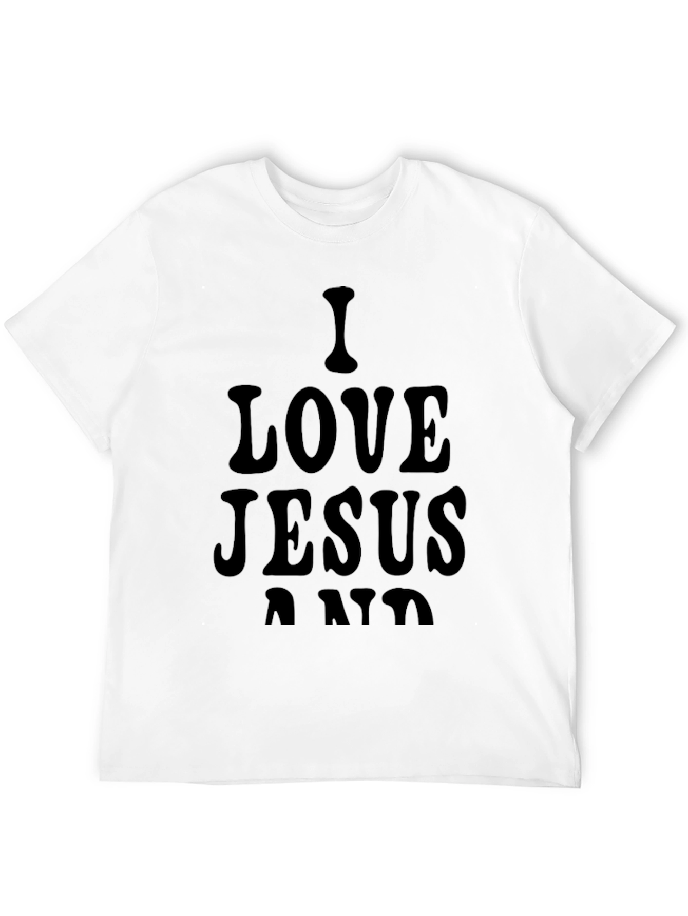 I Love Jesus Black Graphic Tee