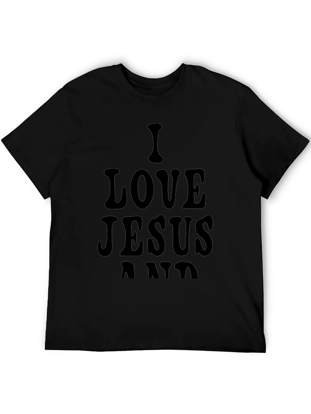 I Love Jesus Black Graphic Tee
