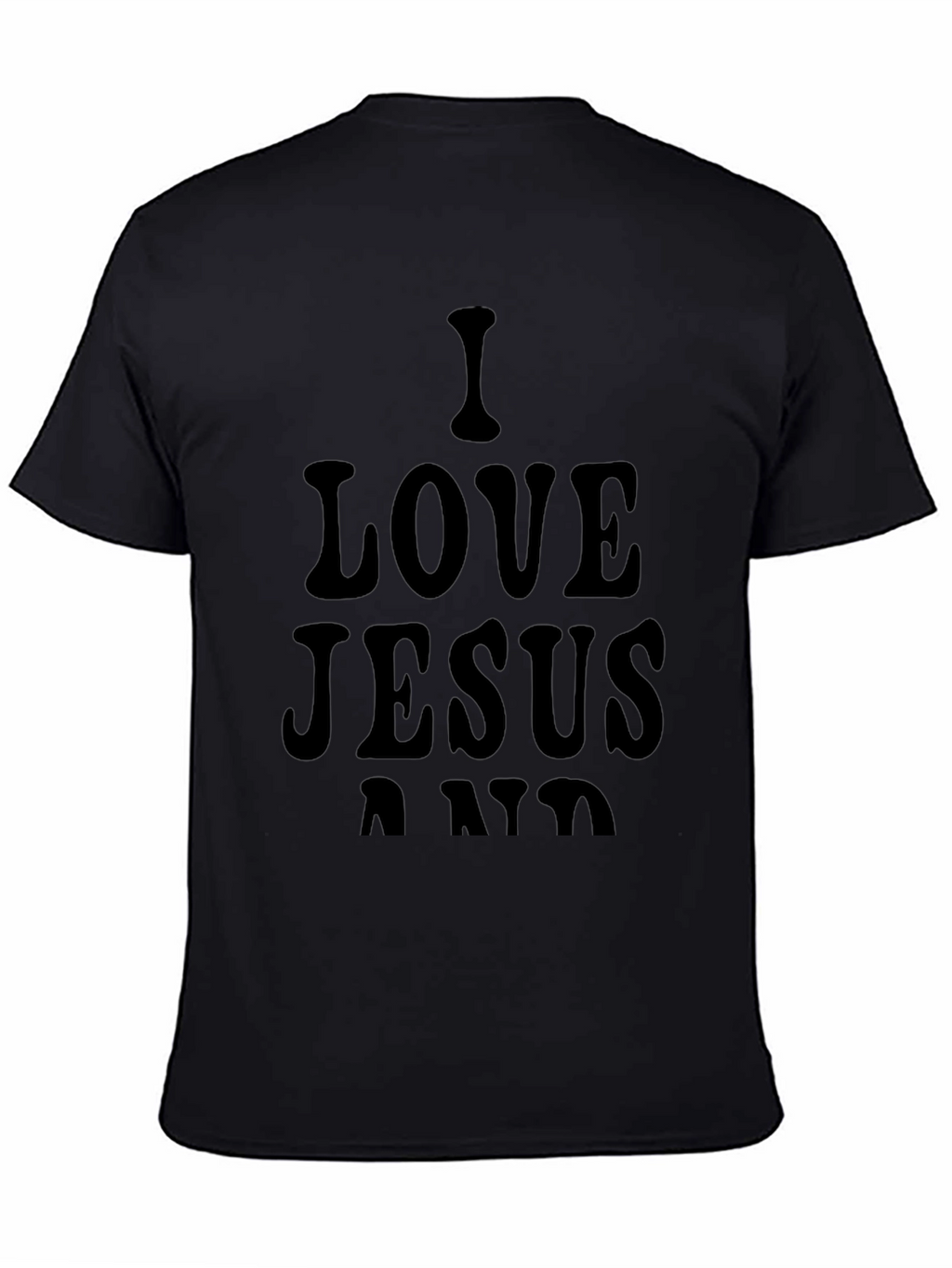 I Love Jesus Black Graphic Tee