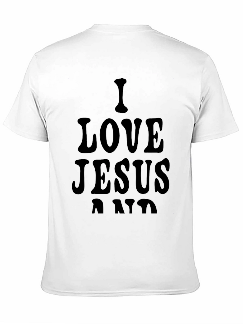 I Love Jesus Black Graphic Tee
