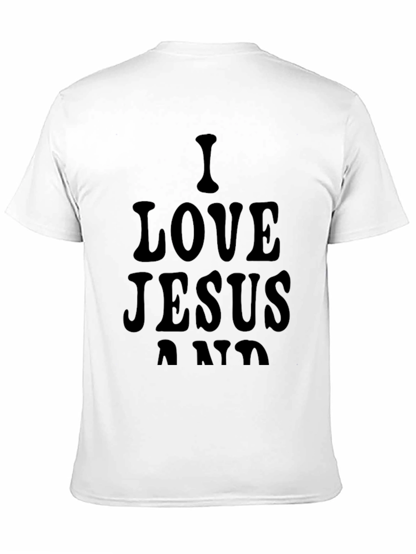 I Love Jesus Black Graphic Tee