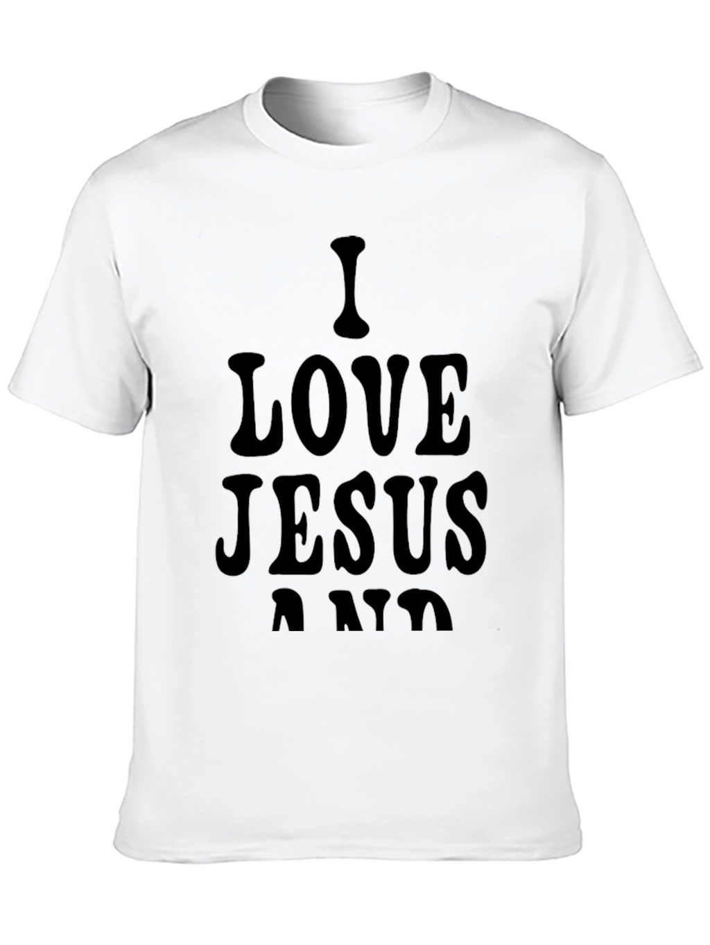 I Love Jesus Black Graphic Tee