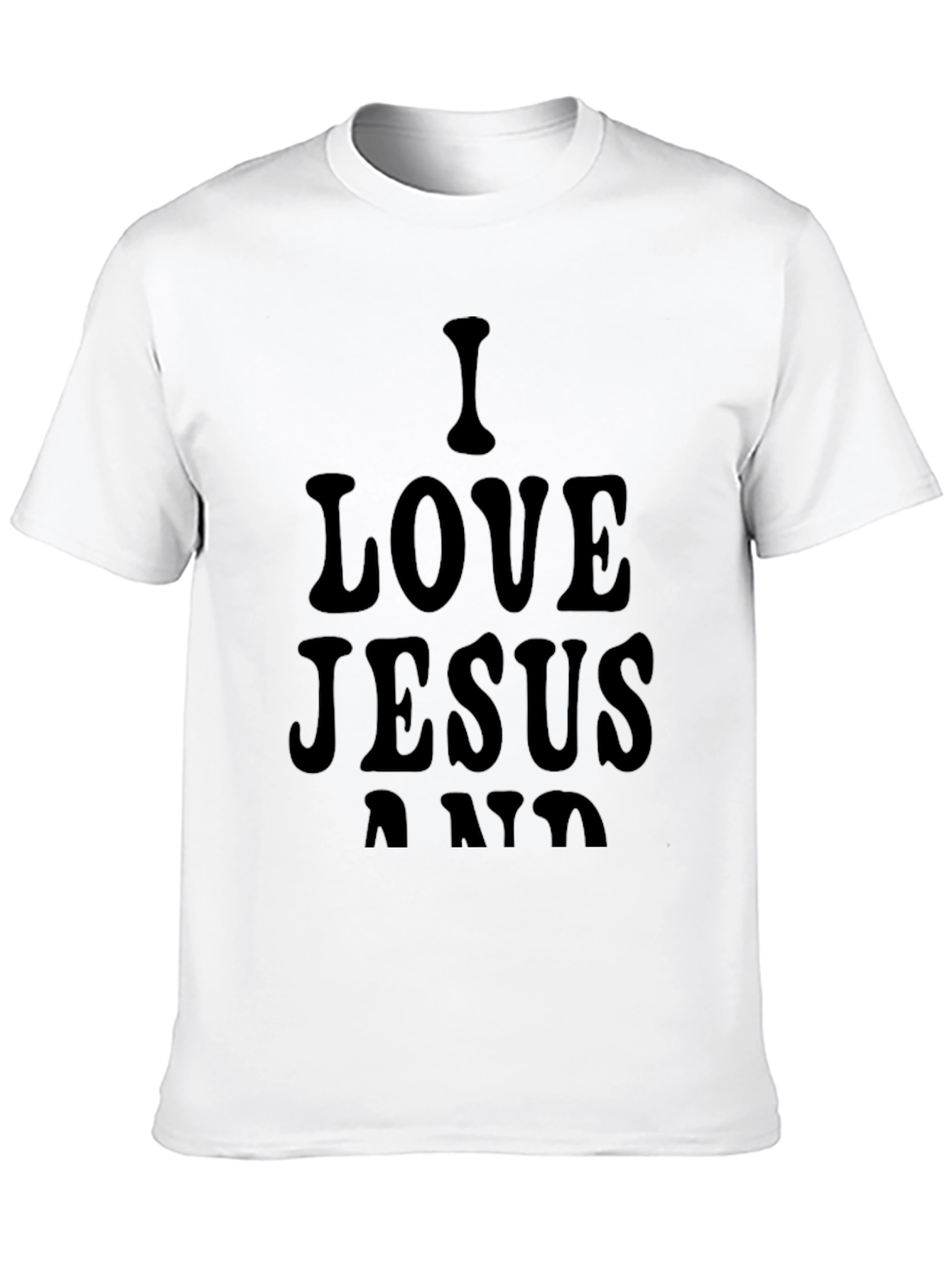 I Love Jesus Black Graphic Tee