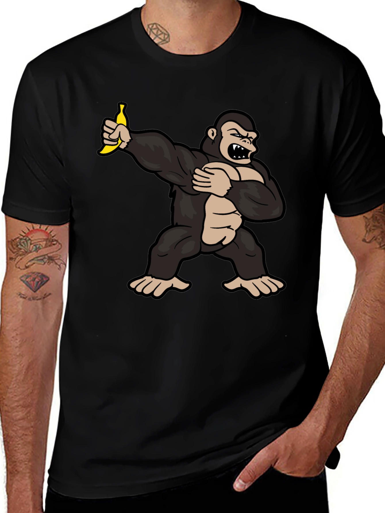 Dabbing Gorilla Banana T-Shirt