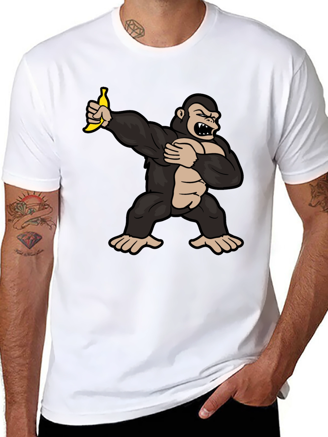 Dabbing Gorilla Banana T-Shirt