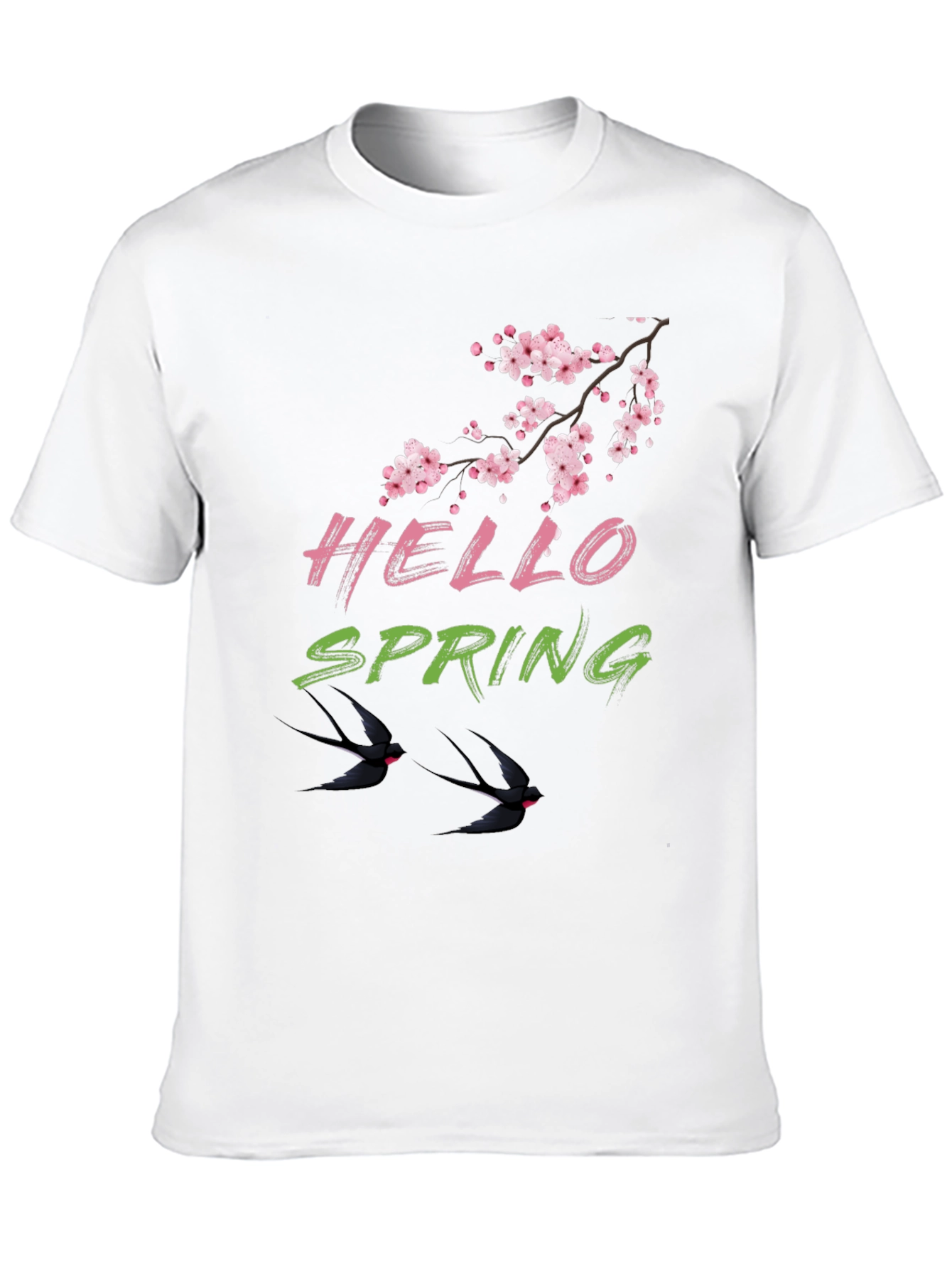 Hello Spring Graphic Tee - Nature Lover Shirt